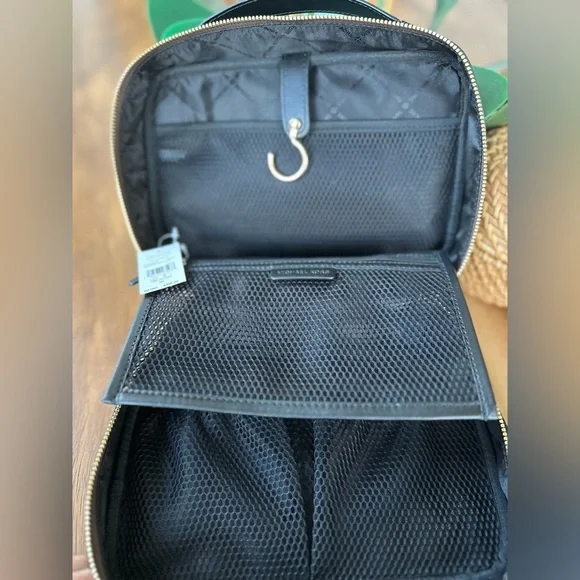 NWT. Michael Kors Large Hanging Toiletry Case Travel Pouch MK Brown Retails $398 - Picture 7 of 9